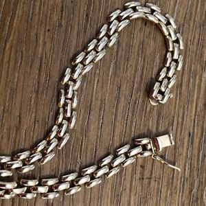 14k Gold link bracelet